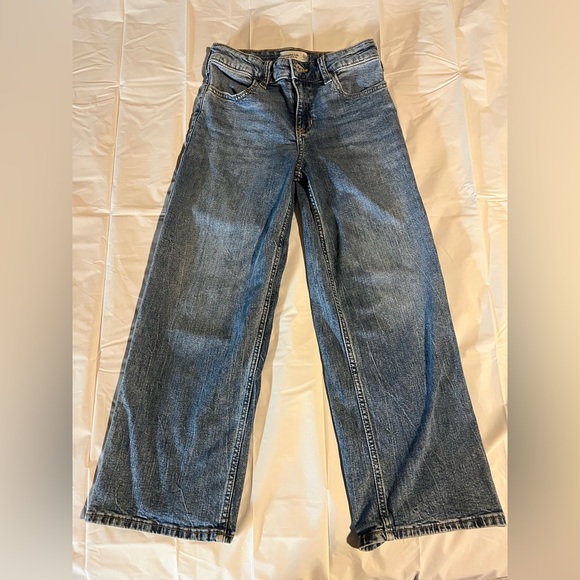 Abercrombie Kids (Girls) High-Rise Wide Leg Jeans Size 11/12 - Picture 1 of 6